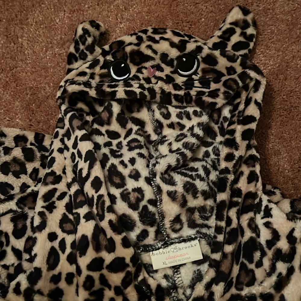 Bobby Brooks cheetah onesie sleepwear